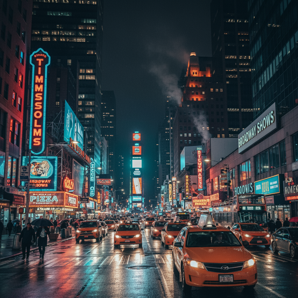 Starry Night Cityscape Transformation - Original