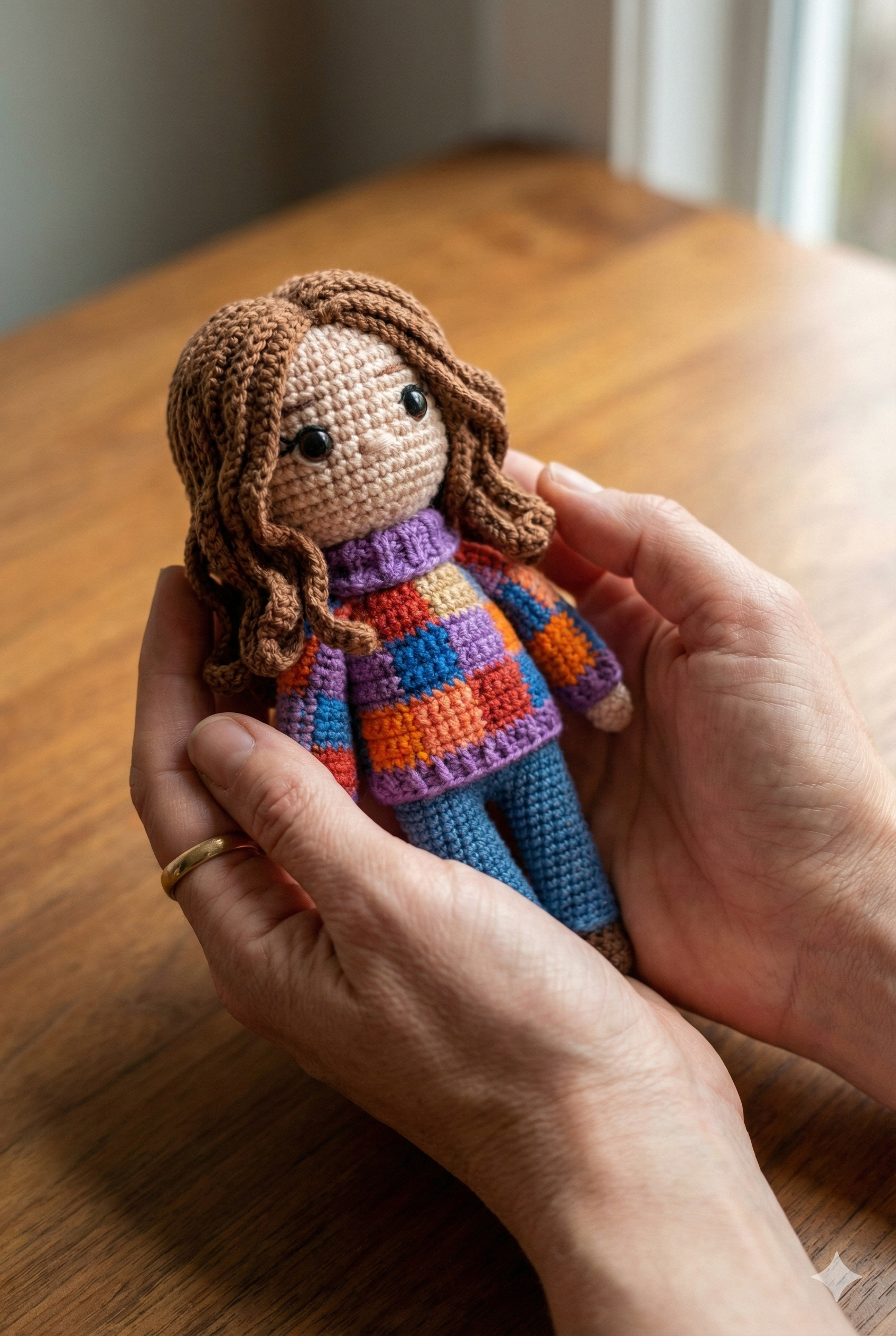 Chibi Yarn Doll Embrace
