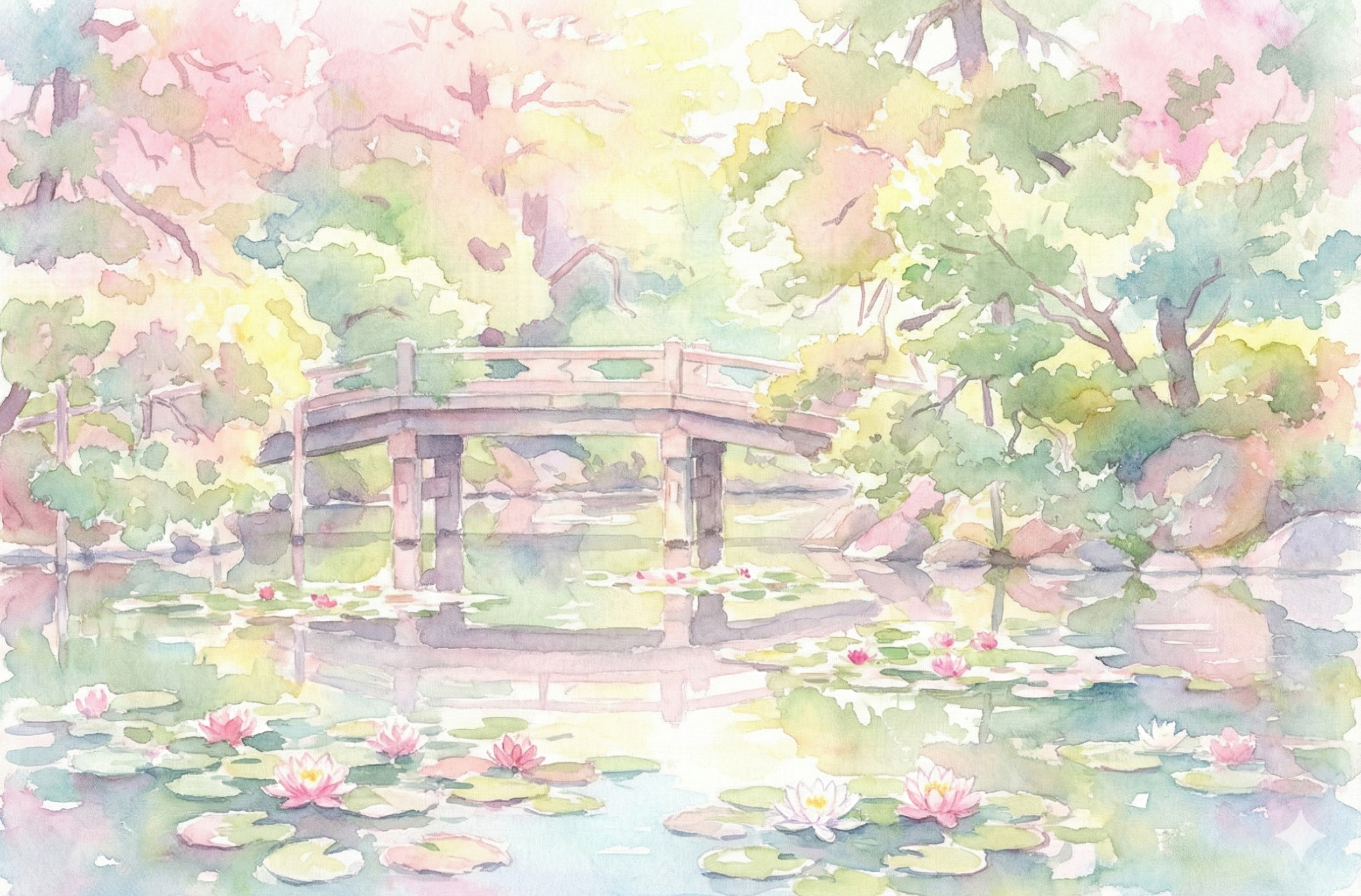 Monet's Serene Garden Bridge