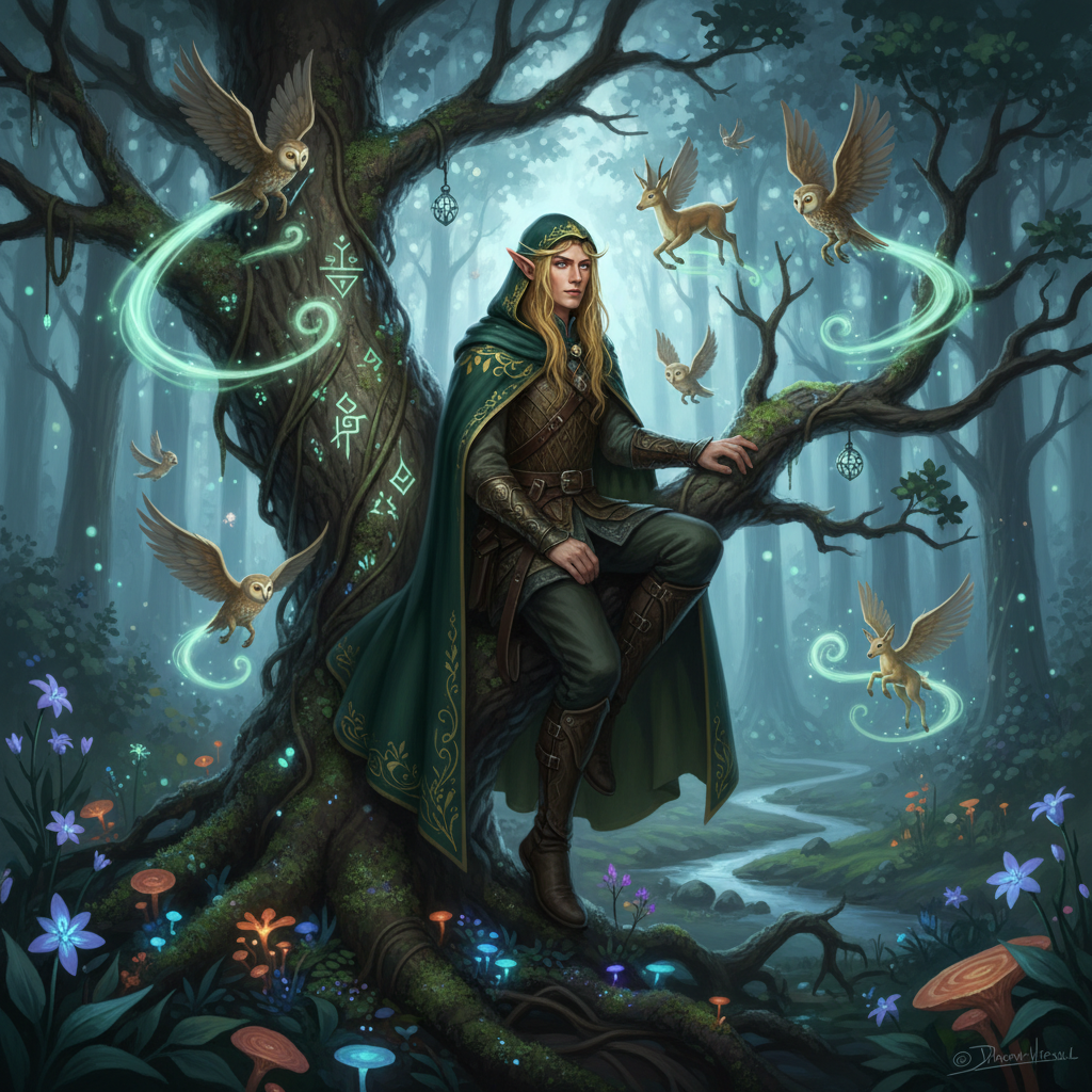 Elven Moonlit Forest