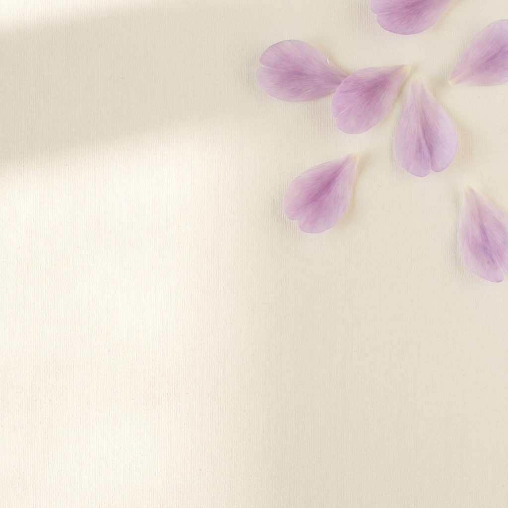 薄紫の花びらのポエム