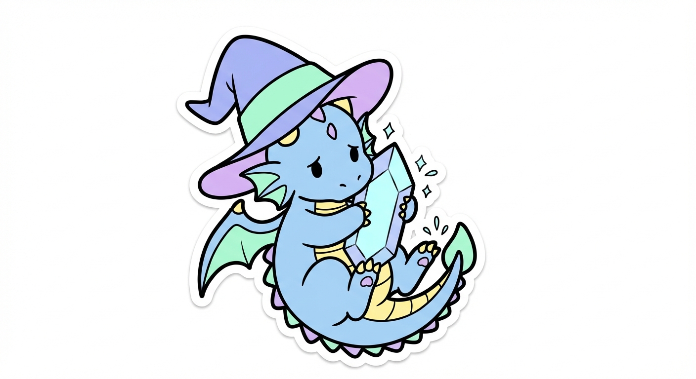 Magical Dragon Sticker