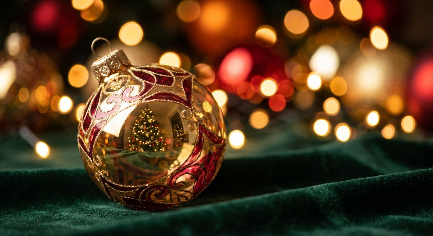 Elegant Glass Ornament