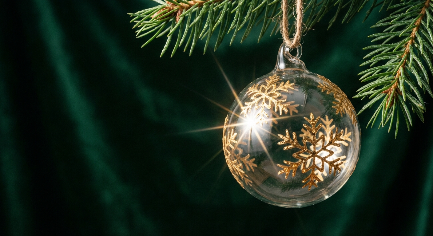 Elegant Glass Ornament