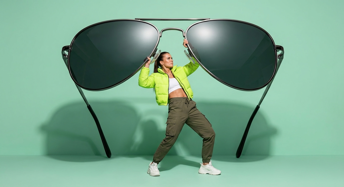 Surreal Fashion: Giant Sunglasses