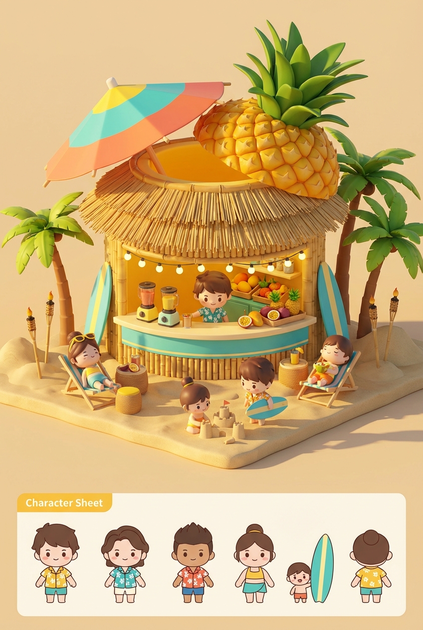 Tropical Pineapple Juice Bar