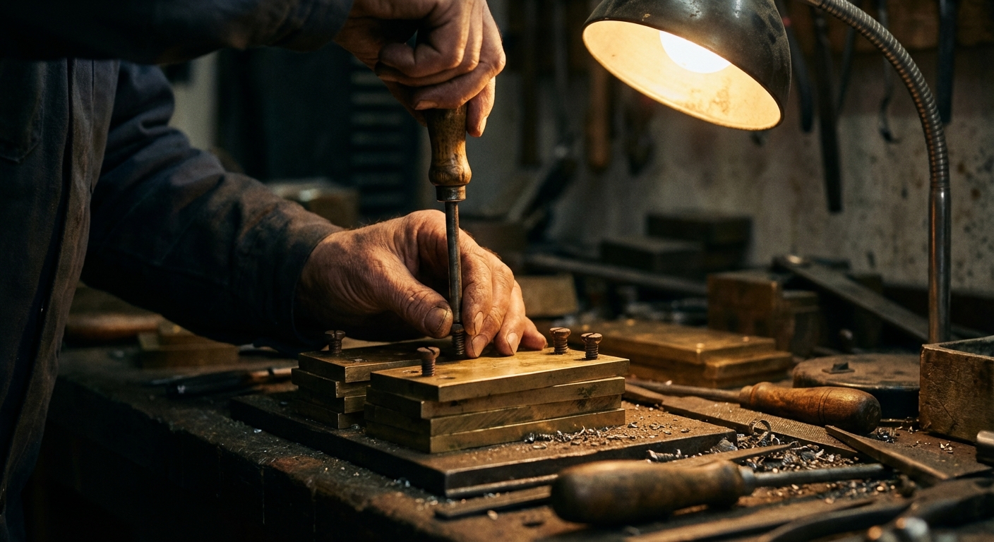 熟練職人の組み立て作業