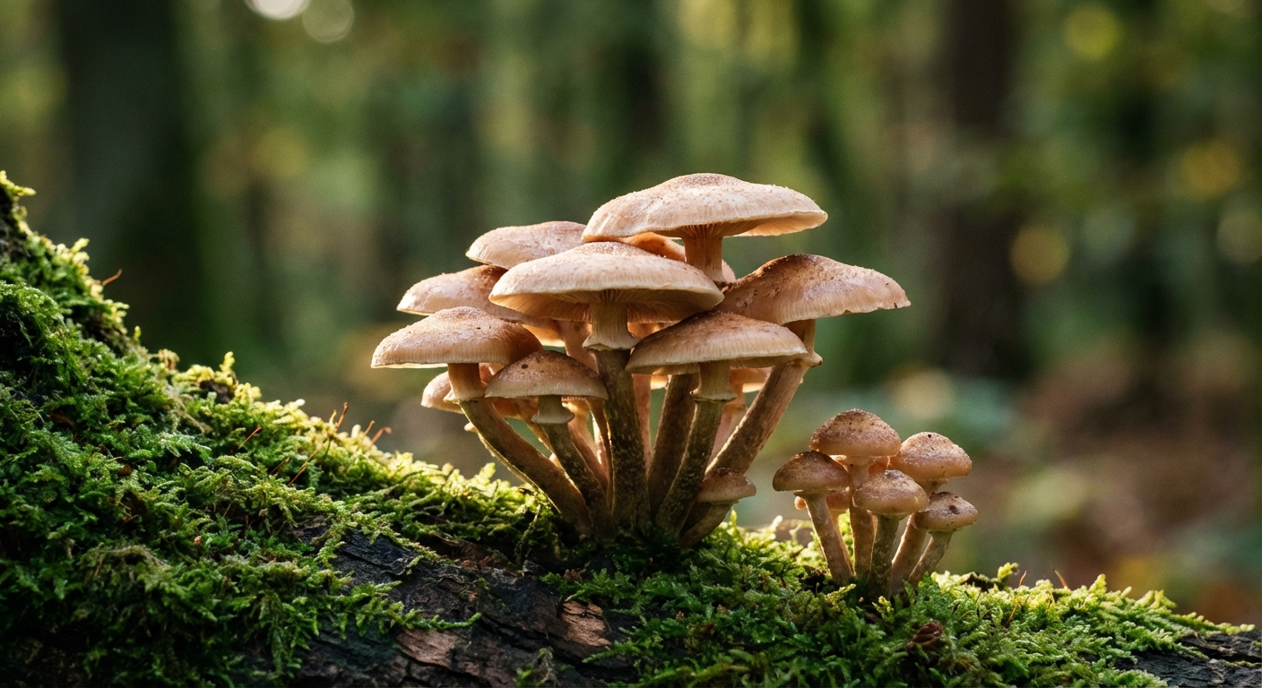 エノキタケの儚きスポットライト