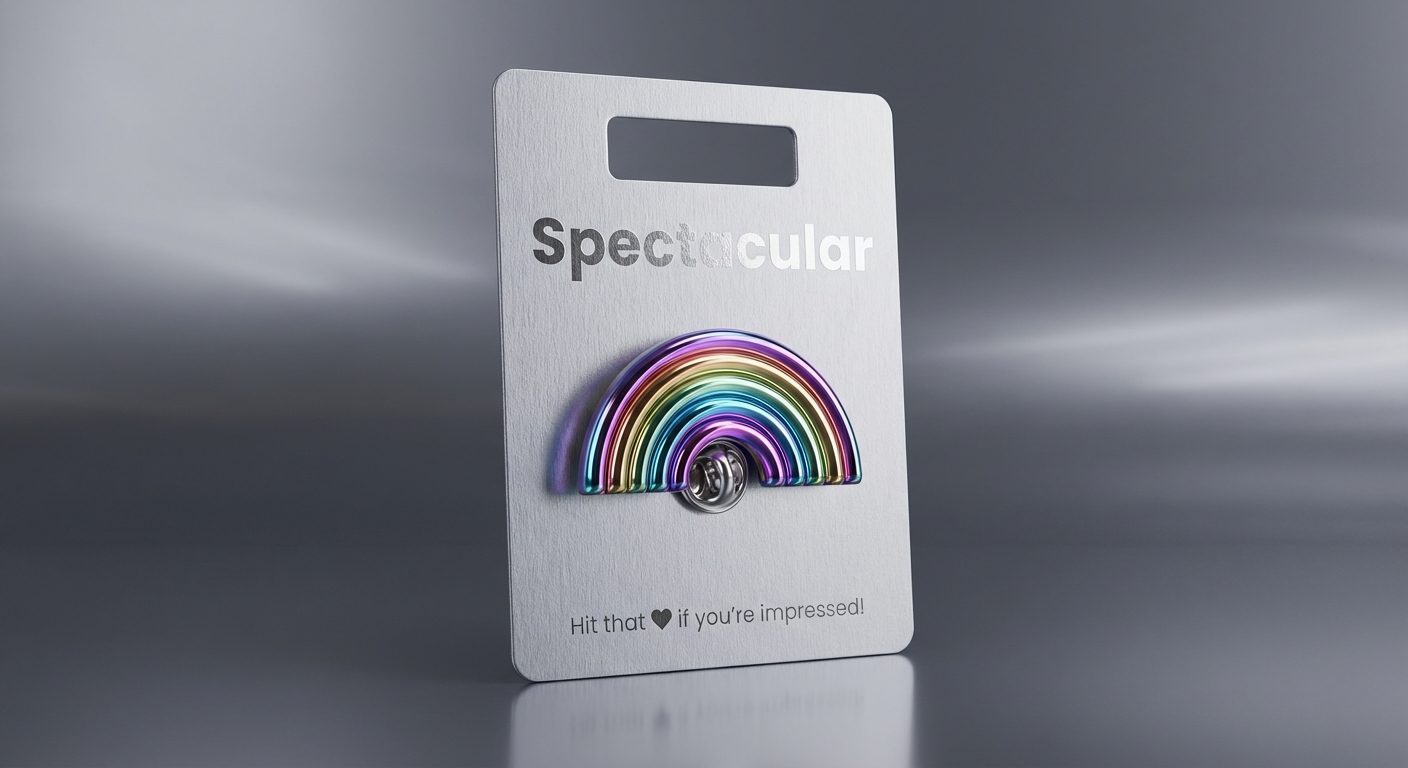 Lustrous Emoji Pin Design