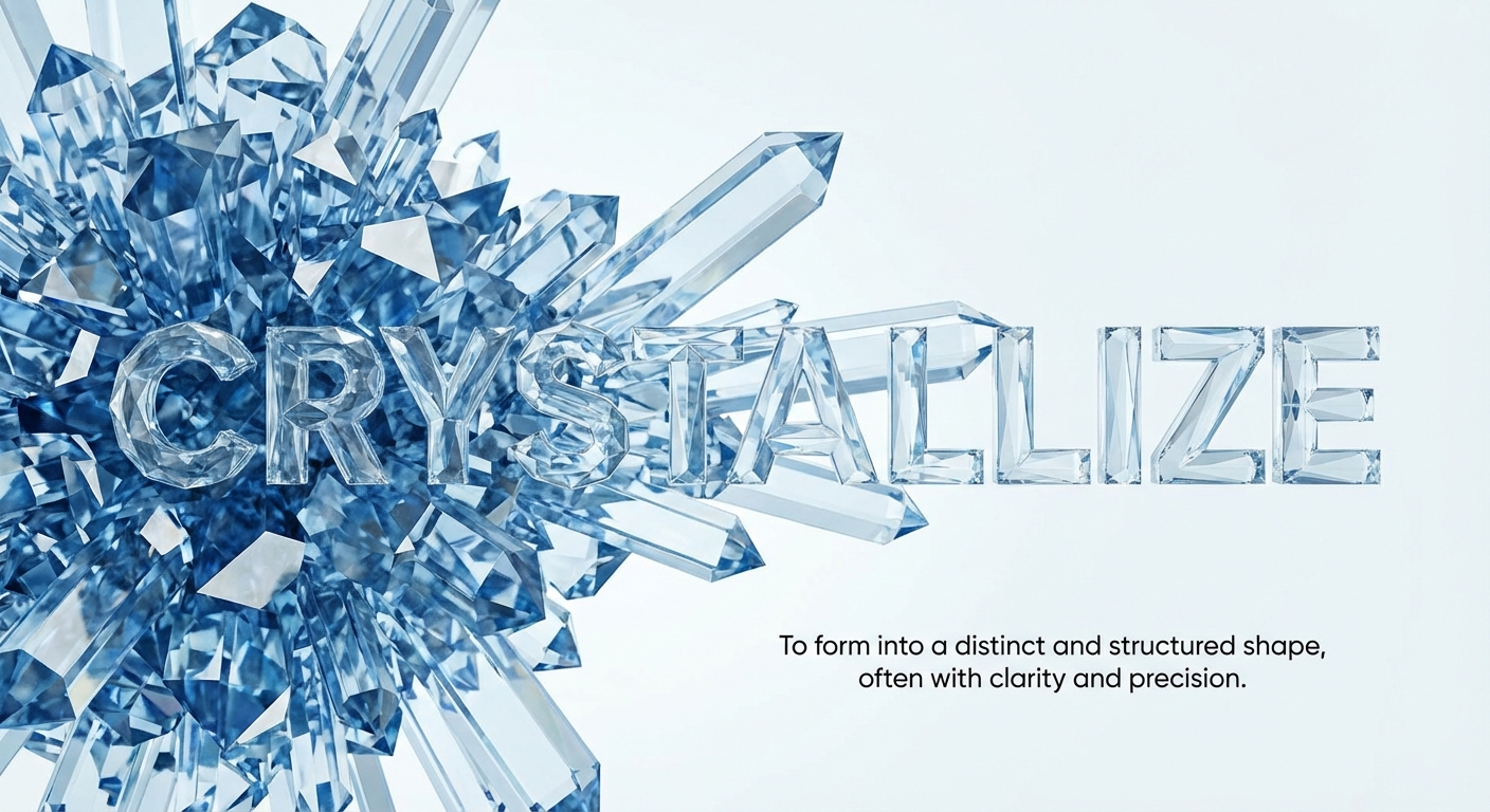 Lettering Concept: Crystallize