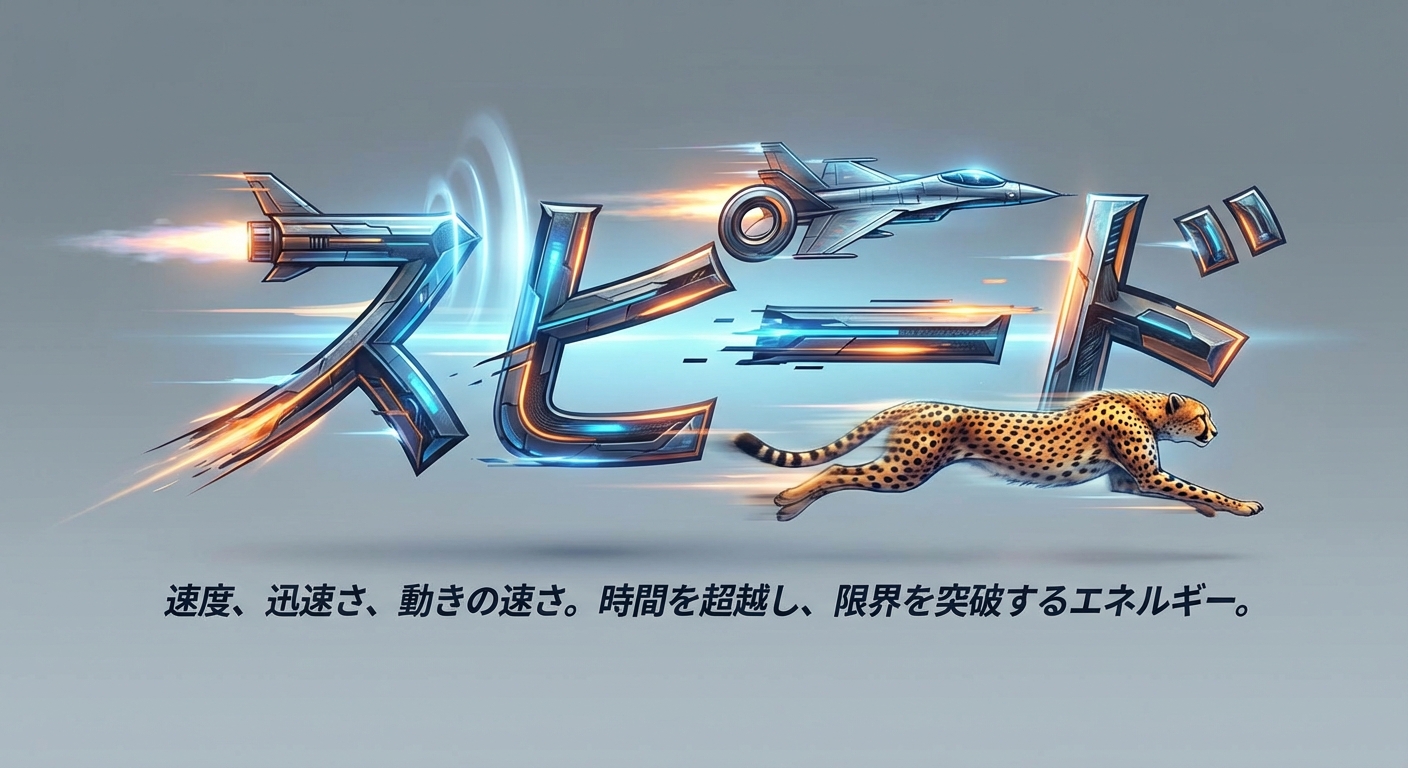 文字デザイン：スピード