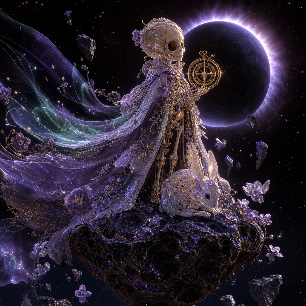 Astronomer on the Eclipsed Asteroid