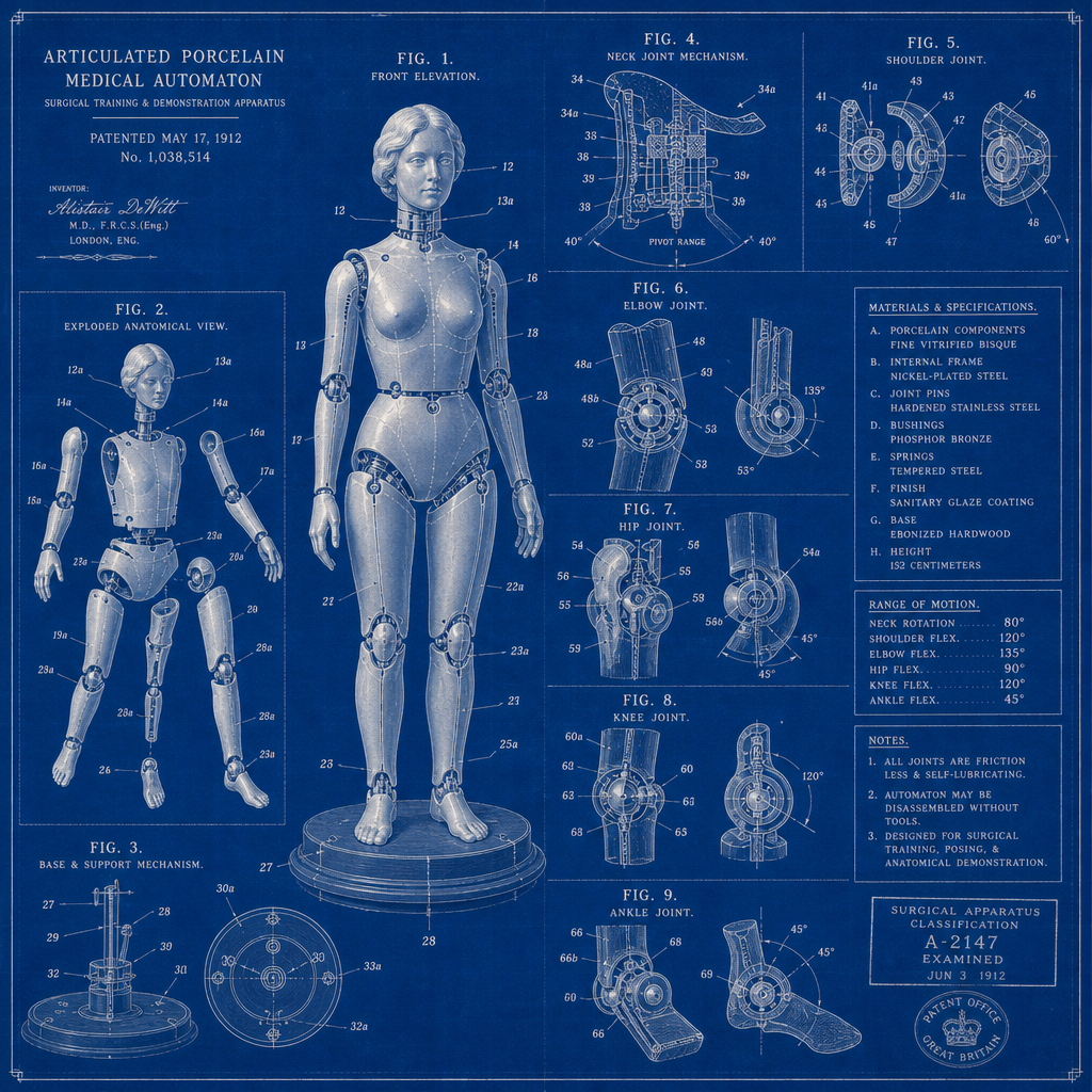 Porcelain Medical Automaton